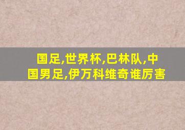 国足,世界杯,巴林队,中国男足,伊万科维奇谁厉害