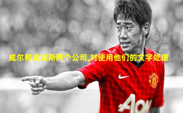 威尔和埃克斯两个公司,对使用他们的文字处理