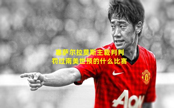 塞萨尔拉莫斯主裁判判罚过南美世预的什么比赛