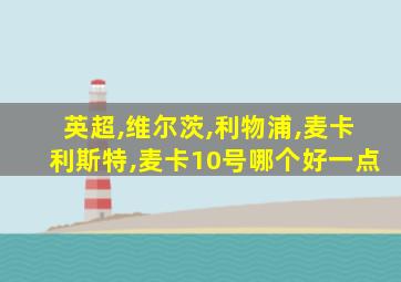 英超,维尔茨,利物浦,麦卡利斯特,麦卡10号哪个好一点